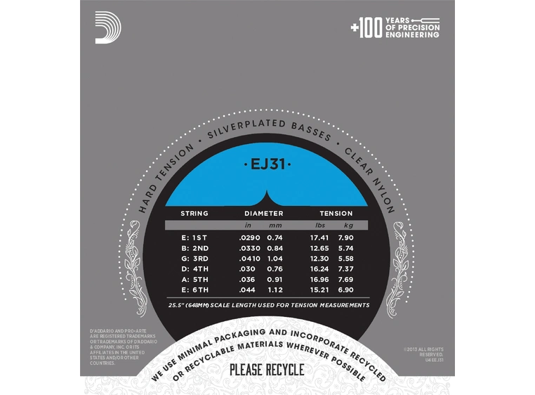 D'Addario EJ31 Classic High (029-044) 